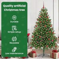 VidaXL Kerstboom met 300 led met standaard groen 180 cm pe - thumbnail