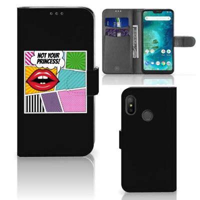 Xiaomi Mi A2 Lite | Wallet Case | met Pasjes | Popart Princess Xiaomi Mi A2 Lite | Wallet Case | met Pasjes | Popart Princess