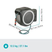 Gardena wandslangenbox 25 meter rollup wit - thumbnail