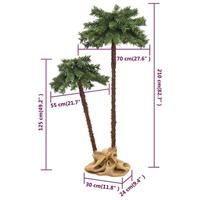 VidaXL Kerstboom met led 125 cm en 210 cm - thumbnail