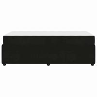 Bedframe met matras met matras Zwart 90 x 200 cm Fluweel - thumbnail