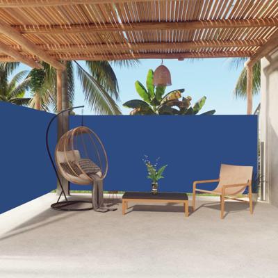 VidaXL Windscherm uittrekbaar 160x600 cm blauw