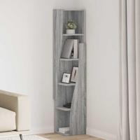 Hoekkast Wit 27,5x27x140cm Bewerkt hout - thumbnail