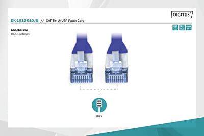 Digitus DK-1512-010/B RJ45 Netwerkkabel, patchkabel CAT 5e U/UTP 1.00 m Blauw Verdraaide paren 1 stuk(s) Digitus DK-1512-010/B RJ45 Netwerkkabel, patchkabel CAT 5e U/UTP 1.00 m Blauw Verdraaide paren 1 stuk(s)