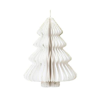 Decoris Papieren Boom 15x20 cm Wit