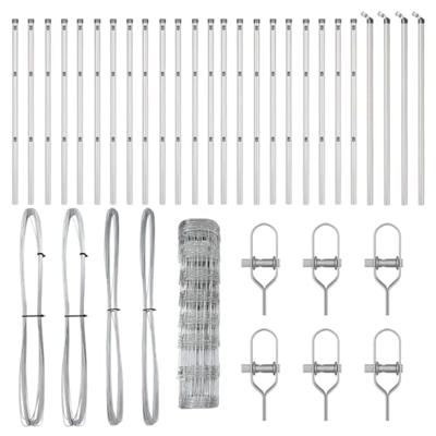 Weidehekwerk Zilver 50 x 0.8 m Gegalvaniseerd staal