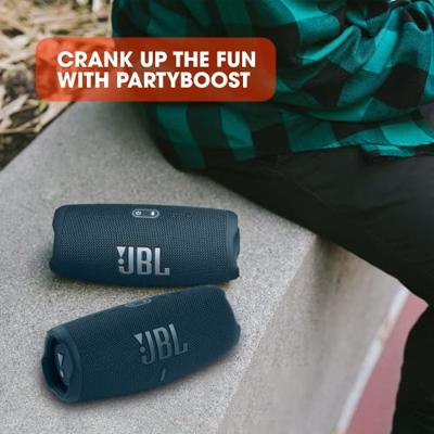 JBL CHARGE 5 Bluetooth luidspreker Outdoor, Waterafstotend, USB Blauw