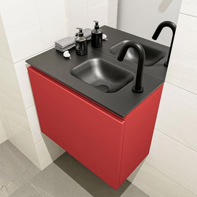 MONDIAZ OLAN 60cm toiletmeubel fire. LEX wastafel urban rechts 1 kraangat