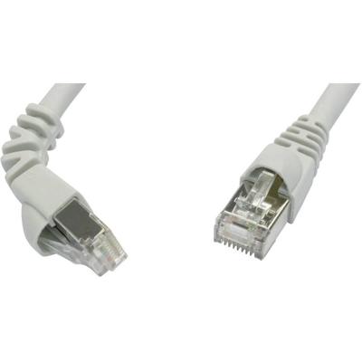 Telegärtner 100008669 RJ45 Netwerkkabel, patchkabel CAT 6A S/FTP 5.00 m Grijs Vlambestendig, Snagless 1 stuk(s)