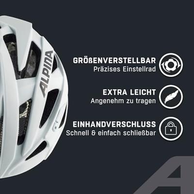Olympic Sportswear Alpina sports tour helm valparola 51-56 wit/zwart