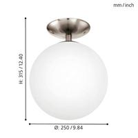 Eglo PlafondlampRondo rvs - 91589 - thumbnail