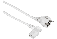 Hama Voedingskabel 5m 90 Graden Stekker Wit - thumbnail