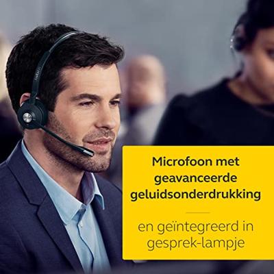 Jabra verloving 75 Mono draadloze professionele headset met DECT/Bluetooth voor 5 eindapparaten (softphone/vaste net- + analoge telefoon/tablet), incl. laadschaal