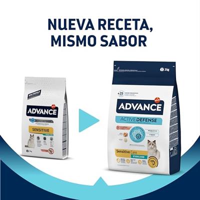 ADVANCE CAT STERILIZED SENSITIVE SALMON 3 KG - thumbnail