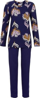Marineblauwe pyjama bloemen Ringella