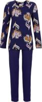 Marineblauwe pyjama bloemen Ringella - thumbnail