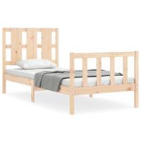 Bedframe zonder matras massief grenenhout 90x200 cm - thumbnail