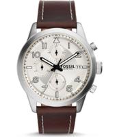 Horlogeband Fossil FS5138 Leder Bruin 22mm - thumbnail