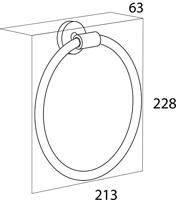 Tiger Handdoekring Boston RVS - thumbnail