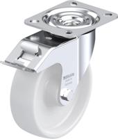 Blickle L-PO 125R-FI Zwenkwiel met rem Wieldiameter: 125 mm Draagvermogen (max.): 250 kg 1 stuk(s) - thumbnail