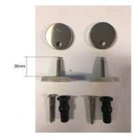 Wiesbaden Bevestigingset tbv Metro-Amor lang zitting RVS - thumbnail