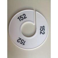 Maatring 11 cm wit/zwart 152 - thumbnail