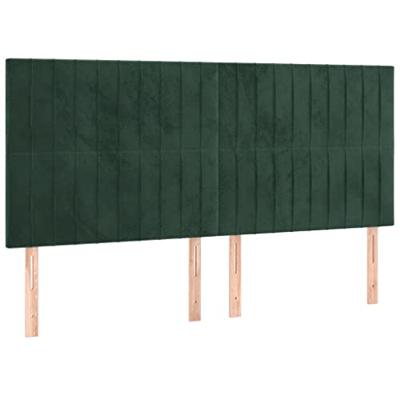 Bedframe zonder matras 160x200 cm fluweel donkergroen