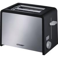 Cloer Toaster 3210 2 snede(n) Zwart, Zilver - thumbnail