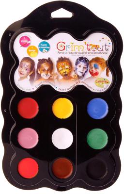 Grim&apos;tout schminkpalet Carnaval, 9 kleuren