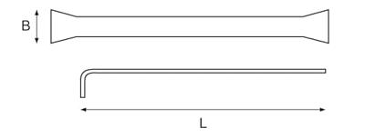 Bahco vonkvrije haakse schraper | NSB700-300