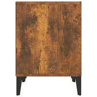 Nachtkastje 40x35x50 cm gerookt eikenkleurig - thumbnail