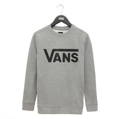 VANS sweater Classic Crew met logo grijs melange/zwart VANS sweater Classic Crew met logo grijs melange/zwart