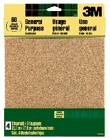 3m aluminiumoxide schuurpapier 22.86 x 27.94 cm p100 5 stuks - thumbnail