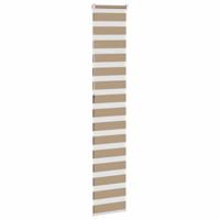 VidaXL Zebra blind 45x230 cm stofbreedte 40,9 cm polyester zandbruin - thumbnail