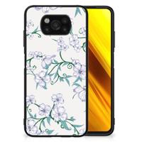 Xiaomi Poco X3 | X3 Pro Uniek Bloemen Hoesje Blossom White - thumbnail