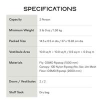 Nemo Dragonfly OSMO Bikepack 2P Trekkerstent Marsh/Boreal - thumbnail