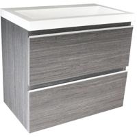 Wiesbaden Shall Onderkast - 60x36cm - Houtnerf Grijs - thumbnail