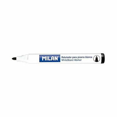 Markeerstiften Milan Whiteboard Zwart (12 Onderdelen)