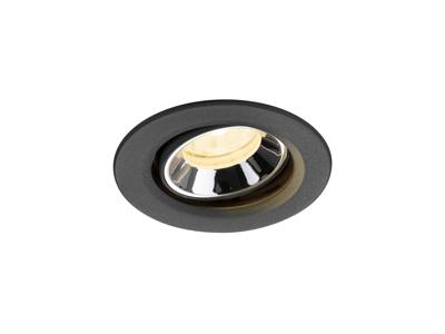 SLV InbouwspotNuminos Move XS zwart/chroom 4000K - 20gr - 1009363