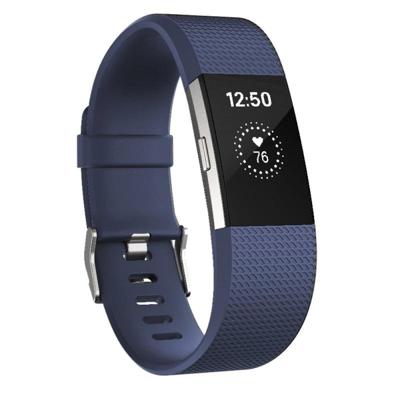 Vierkante patroon verstelbare sport polsband voor FITBIT charge 2 (aqua blauw)