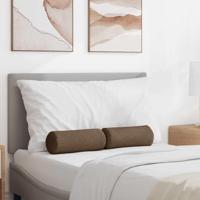 Bolster Kussens 2 pcs Bruin 15 x 40 cm Stof - thumbnail