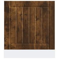 Vaatwaspaneel Lucca bewerkt hout gerookt eikenkleurig - thumbnail