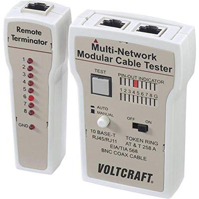 VOLTCRAFT CT-2 CT-2 Kabeltester Geschikt voor: RJ-45, BNC, RJ-11