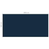VidaXL Zwembadfolie solar drijvend 600x300 cm pe zwart en blauw - thumbnail