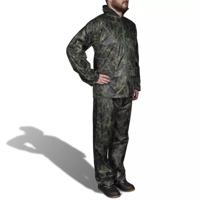 VidaXL Regenpak 2-delig met capuchon (heren / camouflage / maat xxl) - thumbnail