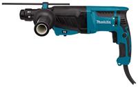 Makita hr2630tx12 combihamer | sds-plus | met verwisselbare boorkop 800w 2.4j + 17-delige boor/beitelset - hr2630tx12 - thumbnail