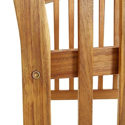 Tuinstoelen 2 st massief acaciahout - thumbnail