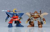 Hao Taikei Ryu Knight Moderoid Plastic Model Kit Collection Series: 3 Hayatmaru & Delingar 10 cm - thumbnail