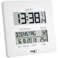 TFA Dostmann 60.4509.02 Wandklok Zendergestuurd 2.7 cm x 19.5 cm x 19.5 cm Wit - thumbnail