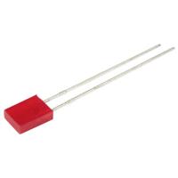 Kingbright Bedrade LED Rood Rechthoekig 2 x 5 mm 2 mcd 110 ° 25 mA 2 V - thumbnail